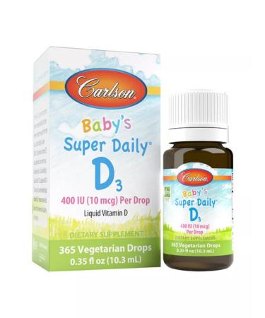 Carlson Labs Vitamin D3 for children 400 ME - 365 drops - Buy Online on GoSupps.com