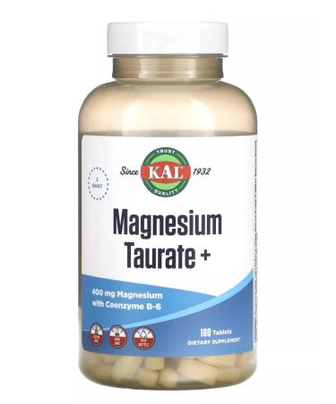 KAL Magnesium Taurate Taurat Magnesium Coenzym B6 180 tablets