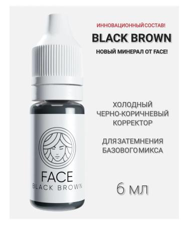 Face Company Face corrector for permanent makeup Black Brown 6 ml