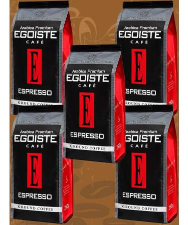 EGOISTE Ground coffee Espresso 5 packages of 250 g