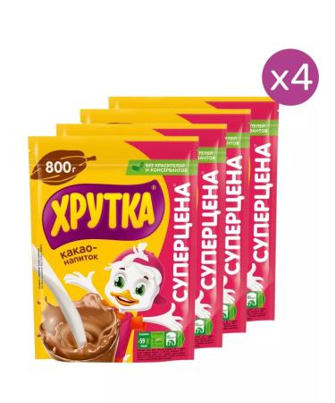 Khrutka Cocoa-drunk cocoa 800g 4 pcs