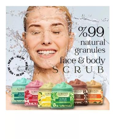 LORENTI Face and body scrub green tea 500ml - Buy Online on GoSupps.com