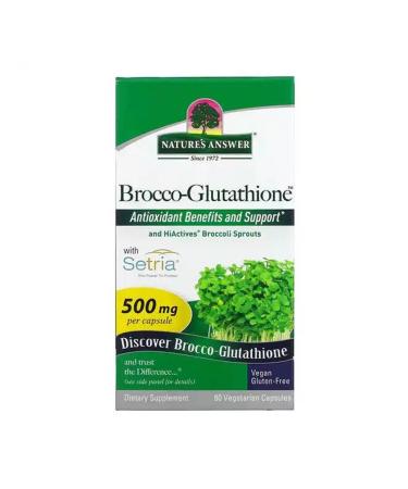 Nature's Answer Brocco-Glutathione with broccoli and glutathione 60 capsules