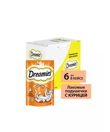 DREAMIES Cotton for cats with chicken 6pcs of 60g