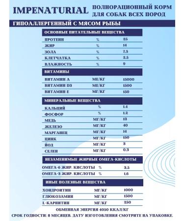 IMPENATURAL Hypoallergenic dry food with fish imperial 10 kg - Buy Online on GoSupps.com