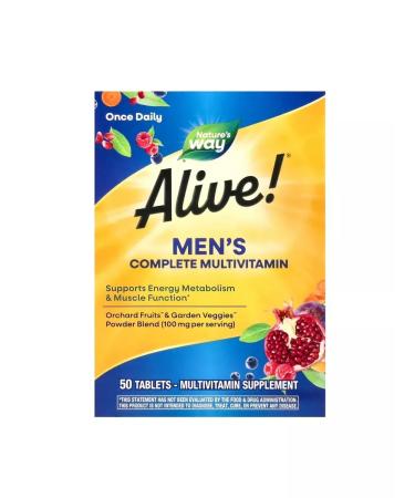 Nature's Way Alive! Multivitamin complex for men 50 tablets