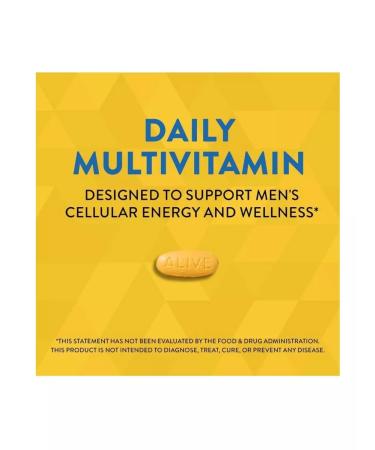 Nature's Way Alive! Multivitamin complex for men 50 tablets - Buy Online on GoSupps.com