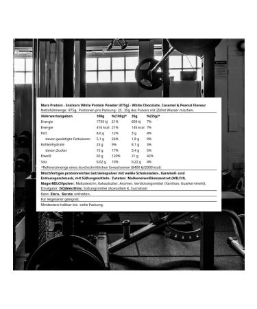 Mars Incorporated Protein sneakers Mars. Snickers Protein white chocolate 875 g - Buy Online on GoSupps.com