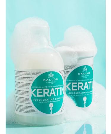 Kallos Cosmetics Keratin shampoo for hair restoration 2l - Buy Online on GoSupps.com
