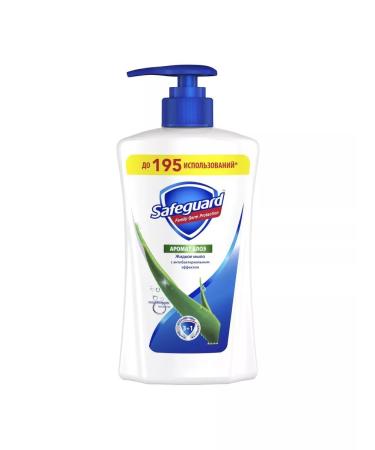 SAFEGUARD Liquid soap aroma of aloe with antibacterial effect 390 ml - Buy Online on GoSupps.com