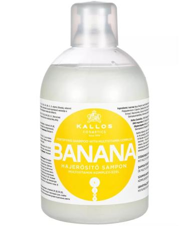 Kallos Cosmetics Banana set of 2 pieces of shampoo to strengthen hair - Buy Online on GoSupps.com
