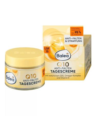 Balea Facial Facial Cream Q10 from wrinkles SPF15 omega acid 50ml - Buy Online on GoSupps.com