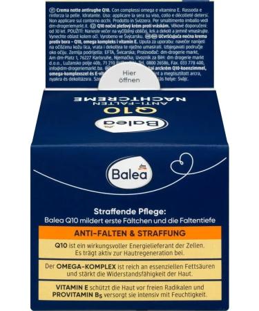 Balea Night face cream Q10 50ml - Buy Online on GoSupps.com