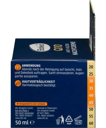 Balea Night face cream Q10 50ml - Buy Online on GoSupps.com