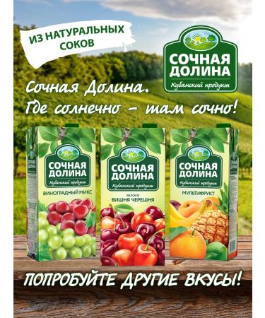 Juicy Valley Apple drink 0.95 l x 6 pcs - Buy Online on GoSupps.com