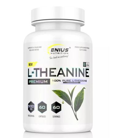 Genius Nutrition Amino acids L-theanine l-teanine 60 caps - Buy Online on GoSupps.com