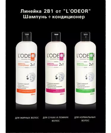 L'ODEOR Contractor 2B1 for oily hair female 500 ml - Buy Online on GoSupps.com
