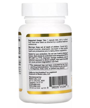 California Gold Nutrition L Thein is a sedative from stress - Buy Online on GoSupps.com