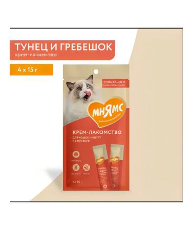 Mnyams Cream-grain for cats 6-pp 4pcs - Buy Online on GoSupps.com