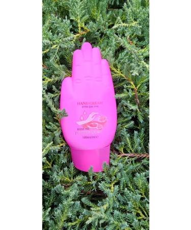 Hand Cream with pink oil