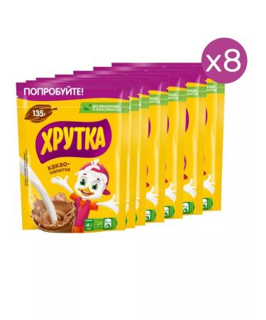 Khrutka Cocoa-drinker-drunk Crown 135 g 8 pcs