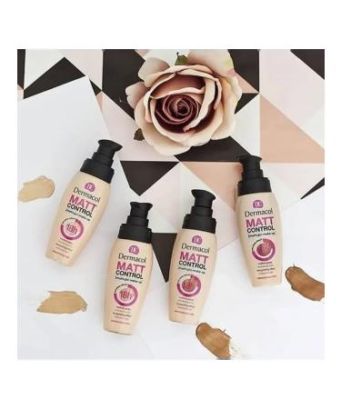 Dermacol Waterproof tonal cream MATT CONTROL No. 1.0 - Buy Online on GoSupps.com