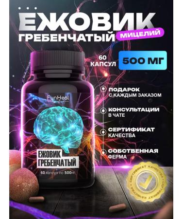 FunHeal Ezhovik Channel Capsules 60 pcs 500 mg