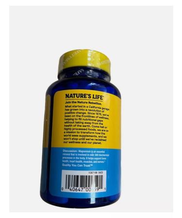 Nature's life Malat Magnesium USA 100 tablets - Buy Online on GoSupps.com