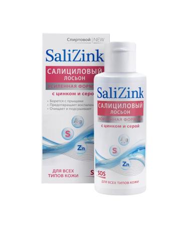 SaliZink Salicylic lotion with zinc and sulfur from acne 100 ml. 2 pcs - Buy Online on GoSupps.com