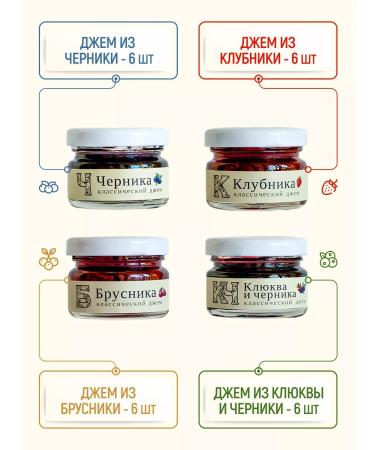 Russian forest Jam assorted banks 30 g x 24 pcs - Buy Online on GoSupps.com