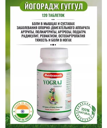 Baidyanath Yogaraj Guggulu (Yograj Guggulu) 120 Tab