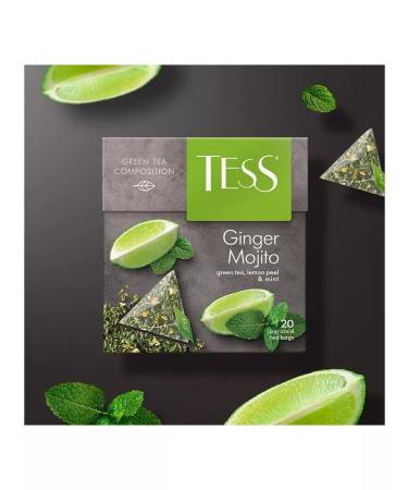 TESS Green tea in Ginger Mojito 20 bags 4pcs - Buy Online on GoSupps.com