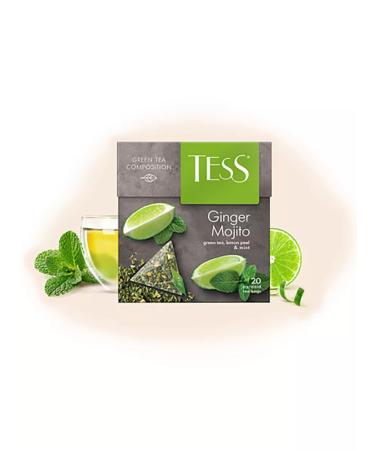 TESS Green tea in Ginger Mojito 20 bags 4pcs - Buy Online on GoSupps.com