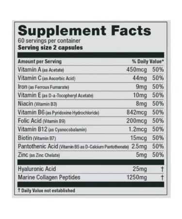 Ultimate Nutrition Ultimate Vitamins Hair Skin & Nails 120 Capsules - Buy Online on GoSupps.com