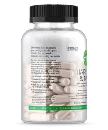 Ultimate Nutrition Ultimate Vitamins Hair Skin & Nails 120 Capsules - Buy Online on GoSupps.com