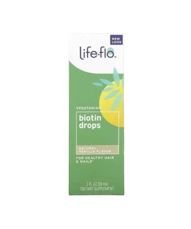 Life-flo Drops of biotin natural vanilla 59 ml