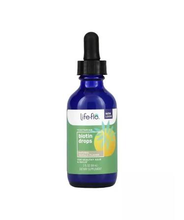 Life-flo Drops of biotin natural vanilla 59 ml - Buy Online on GoSupps.com