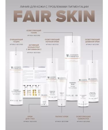 Janssen Cosmetics Pigmentation cream with SPF 20 50 ml - Buy Online on GoSupps.com