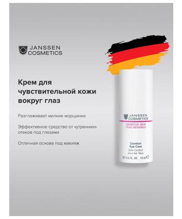 Janssen Cosmetics Moisturizing eye cream from edema and wrinkles 15 ml - Buy Online on GoSupps.com