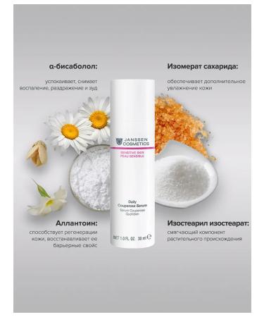 Janssen Cosmetics Moisturizing serum for the face from rosacea and rosacea 30 ml - Buy Online on GoSupps.com
