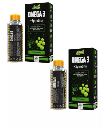 Health Compass Flaxseed oil in the capsules "Spirulin" 0.3 g No. 180 2 pcs