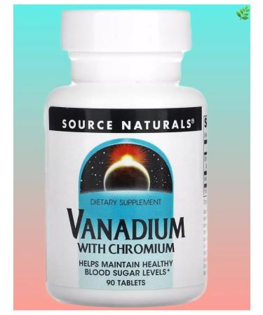 Source Naturals Vanadium + chrome 90 tablets