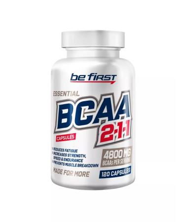 Be First Amino acids BCAA BCAA 2-1-1 120 capsules - Buy Online on GoSupps.com