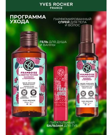 Yves Rocher Balm for lips is nutritious with a shade of raspberries - Buy Online on GoSupps.com