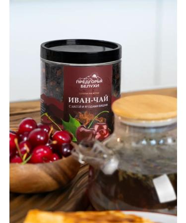 Belukha Foothills Ivan-tea fermented with chaga and berries of cherries 100 g - Buy Online on GoSupps.com