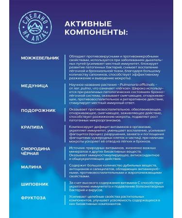 ALTAI NECTAR Altai Balm from cough for bronchi and lungs 200 ml - Buy Online on GoSupps.com