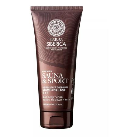 Natura Siberica Shampoo hair gel beard and body 200 ml - Buy Online on GoSupps.com