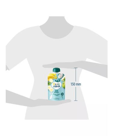 Frutonyanya Puree from apples with banana and cottage cheese 90 g 12 pcs - Buy Online on GoSupps.com