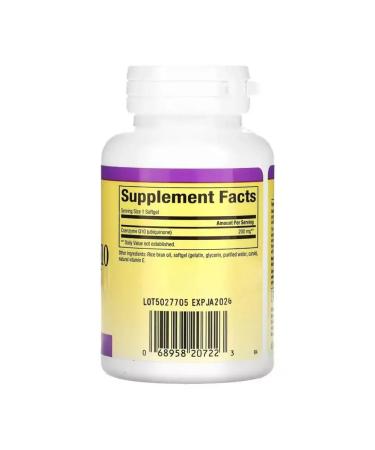 Natural Factors Coenzyme Q10 200 mg 60 soft tablets - Buy Online on GoSupps.com