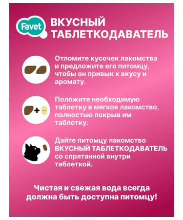 Favet Delicious tablet for cats Bank 12 pcs - Buy Online on GoSupps.com